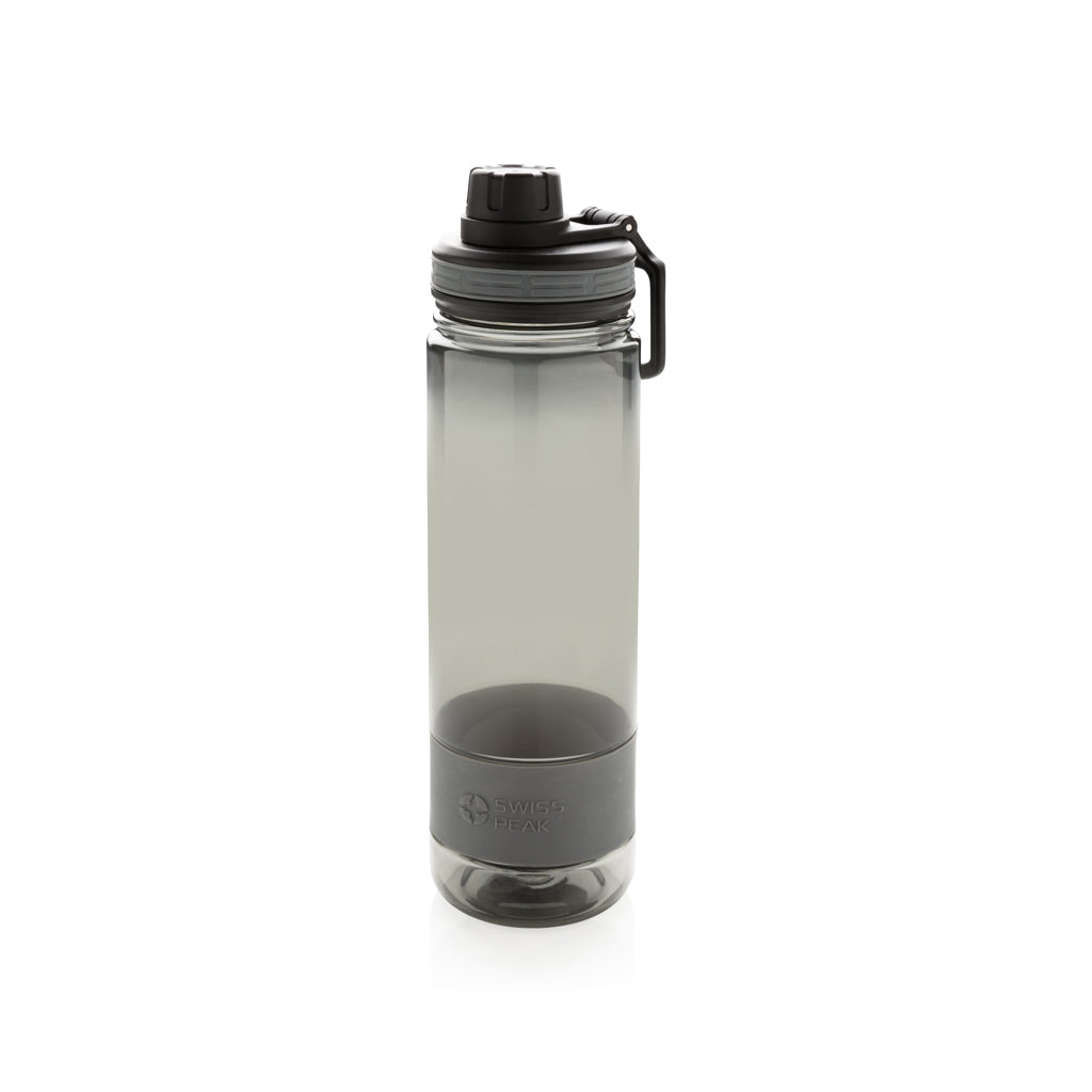 Sportfles 750 ml van Tritan met antislipring, grijs