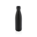 Vacuümfles 500 ml, unikleur, slank model, zwart