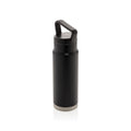 Vacuümfles 650 ml met handvat op de dop, zwart