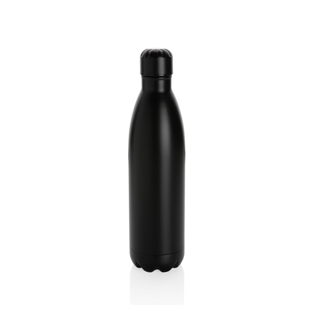 Vacuümfles 750 ml, slank model, zwart