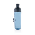 Waterfles 600 ml, transparante body met 2-in-1 dop, donkerblauw