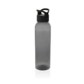 Waterfles 650 ml met schroefdop, gerecycled PET, zwart