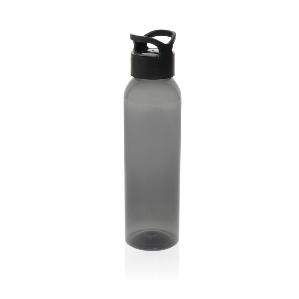 Waterfles 650 ml met schroefdop, gerecycled PET, zwart