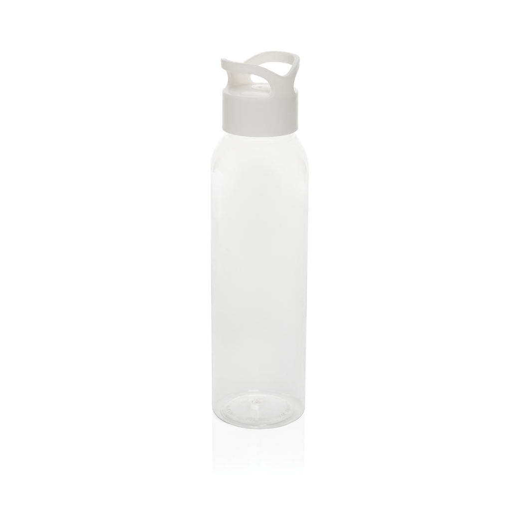 Waterfles 650 ml met schroefdop, gerecycled PET, wit