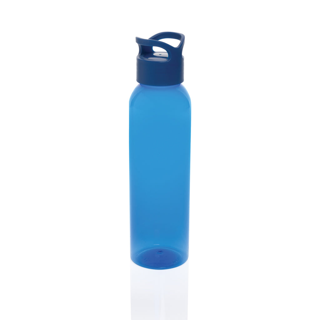 Waterfles 650 ml met schroefdop, gerecycled PET, blauw