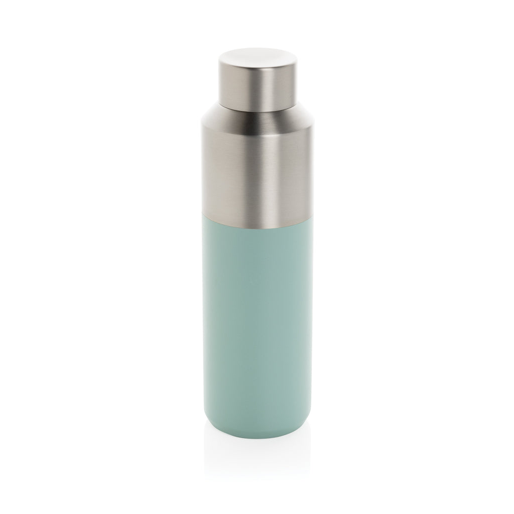Vacuümfles 600 ml, tweekleurig half-om-half design, groen