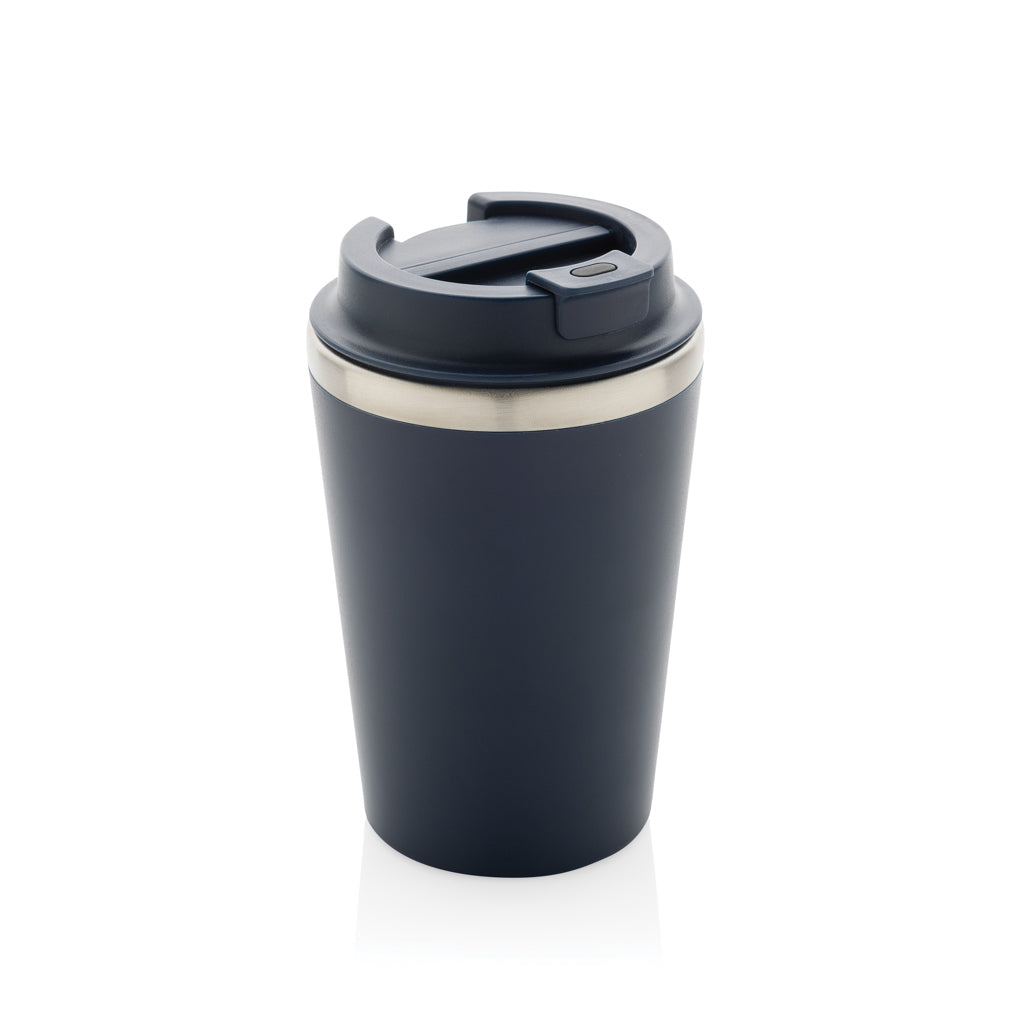 Koffiebeker onderweg 350 ml, dubbelwandig, donkerblauw