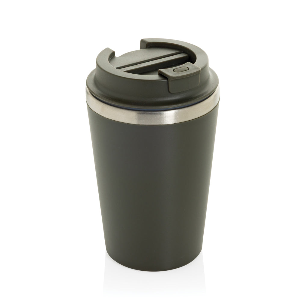 Koffiebeker onderweg 350 ml, dubbelwandig, groen
