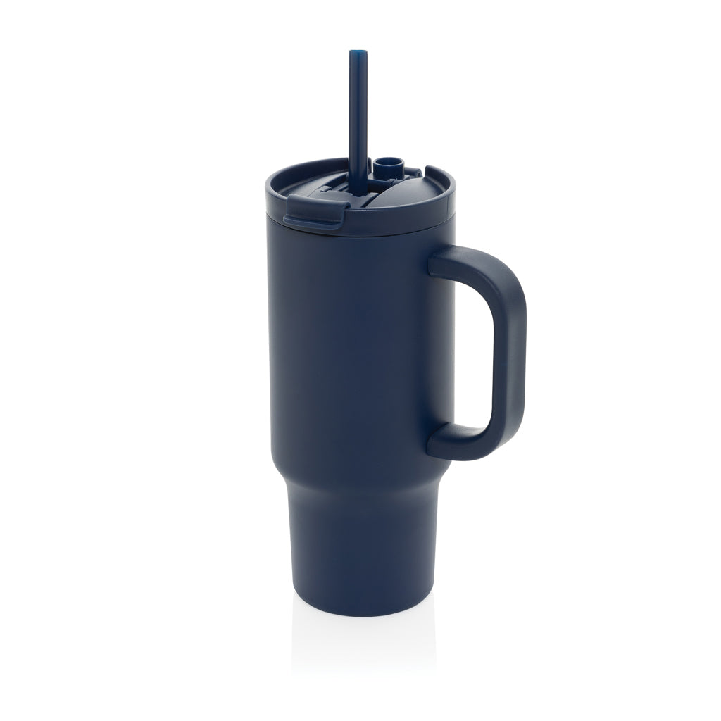 Compacte beker 480 ml met afsluitbare dop, donkerblauw