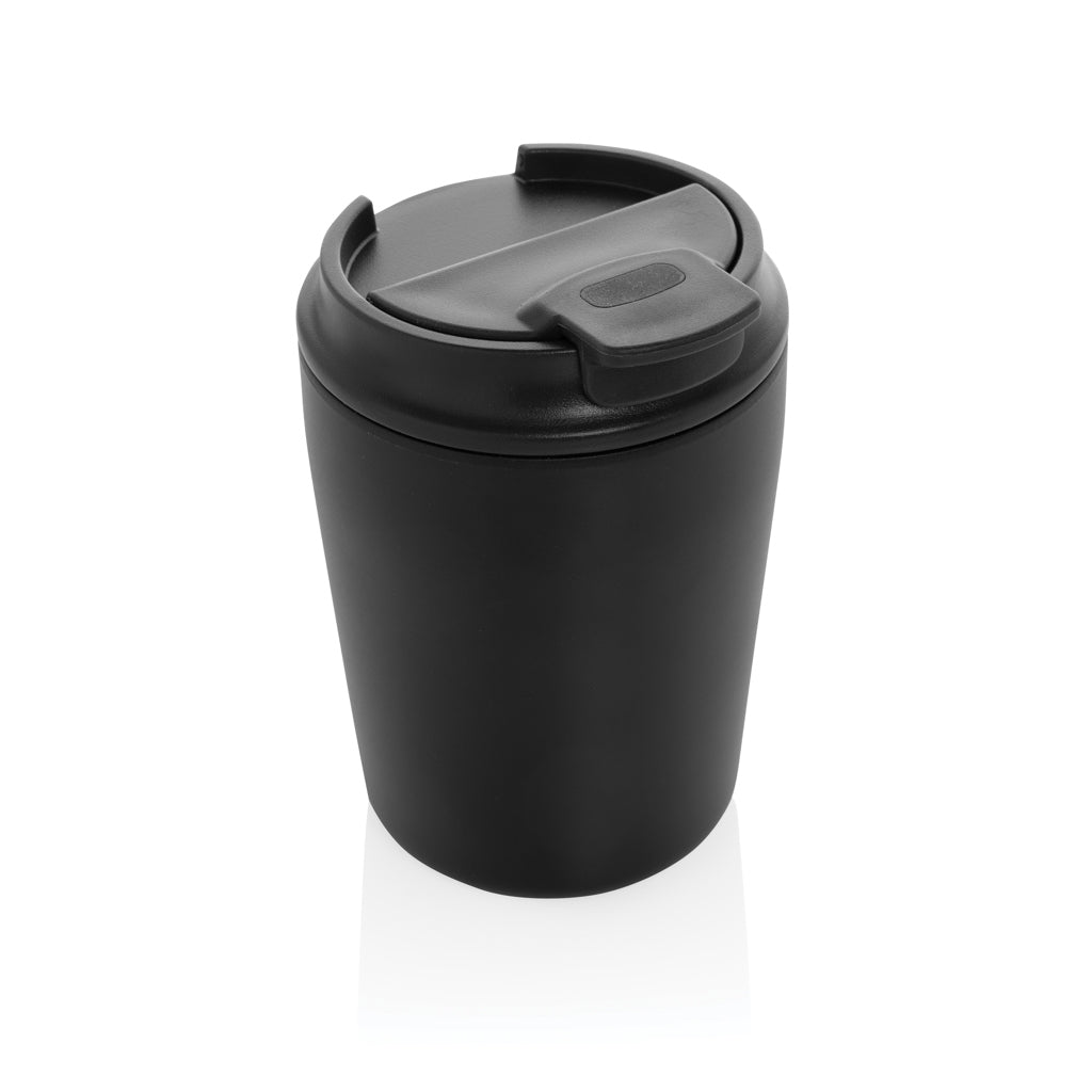 Koffiemok 220 ml in cilindervormige geschenkkoker, zwart