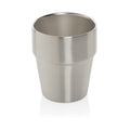 Koffiebeker 300 ml, 100% gerecycled staal, zilver