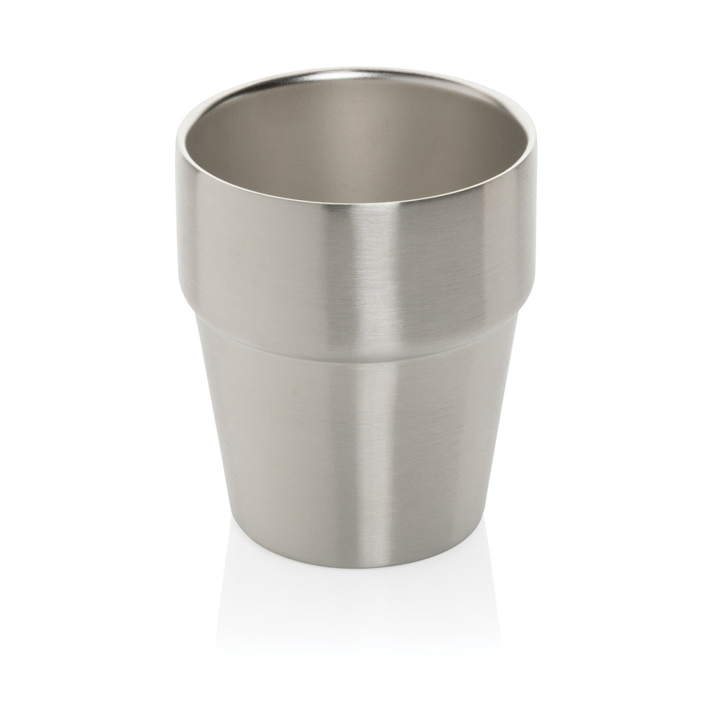 Koffiebeker 300 ml, 100% gerecycled staal, zilver
