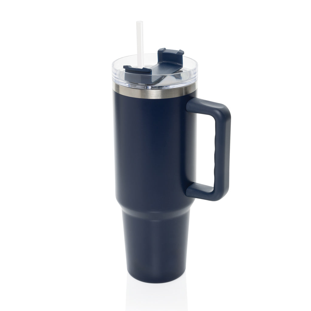 Grote tumbler 1200 ml met handvat, donkerblauw
