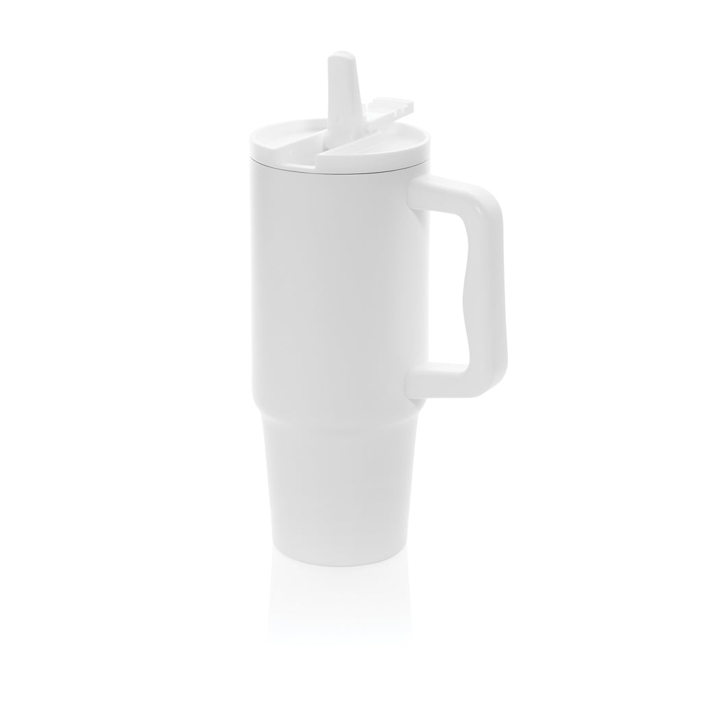 Beker 900 ml met flip-top tuit, zonder rietje, wit