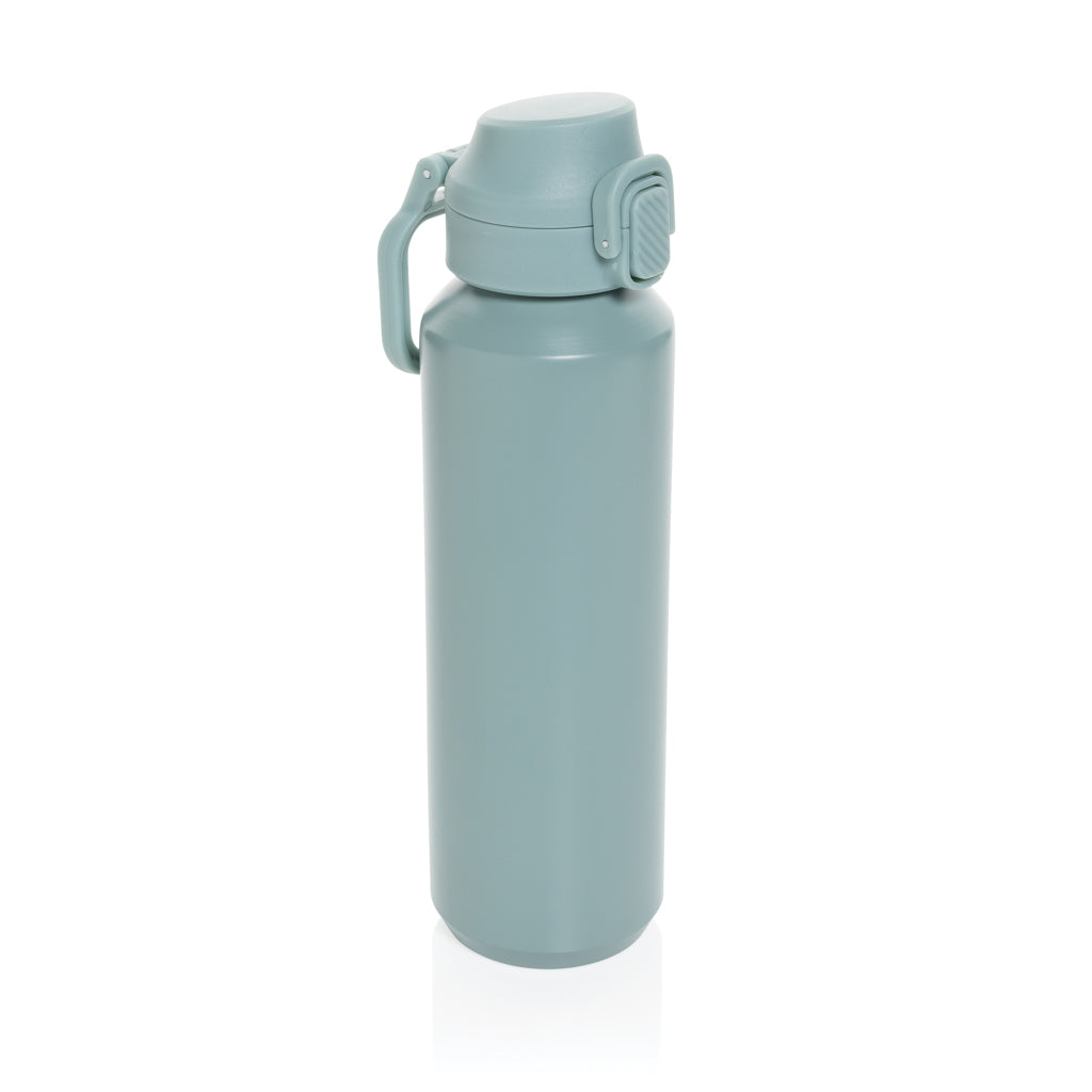 Sportfles 600 ml, enkelwandig met vergrendelbare dop, groen