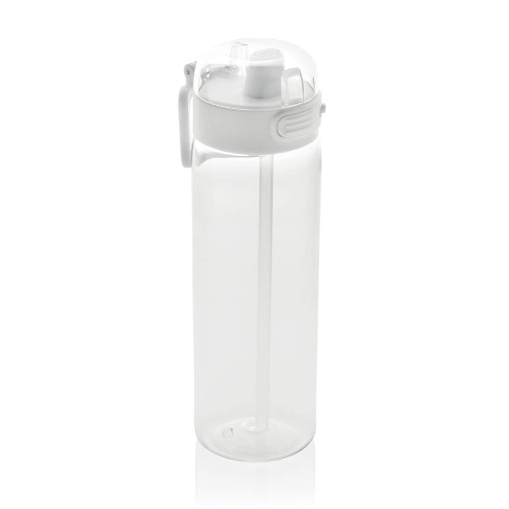 Sportfles 800 ml met uitklapbaar rietje, wit