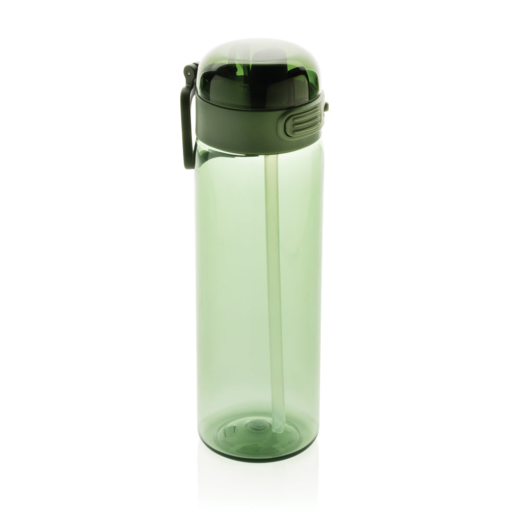 Sportfles 800 ml met uitklapbaar rietje, groen