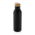 Enkelwandige waterfles 600 ml, licht van gewicht, zwart