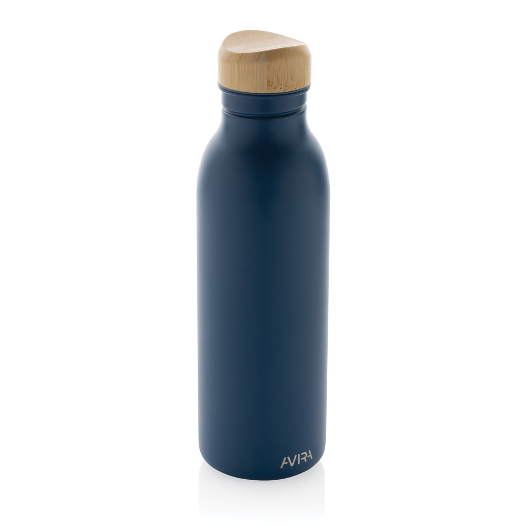 Enkelwandige waterfles 600 ml, licht van gewicht, donkerblauw