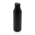 Waterfles 600 ml, 360 graden te drinken, zwart