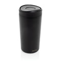 Koffiebeker 400 ml met één-klik opening, zwart