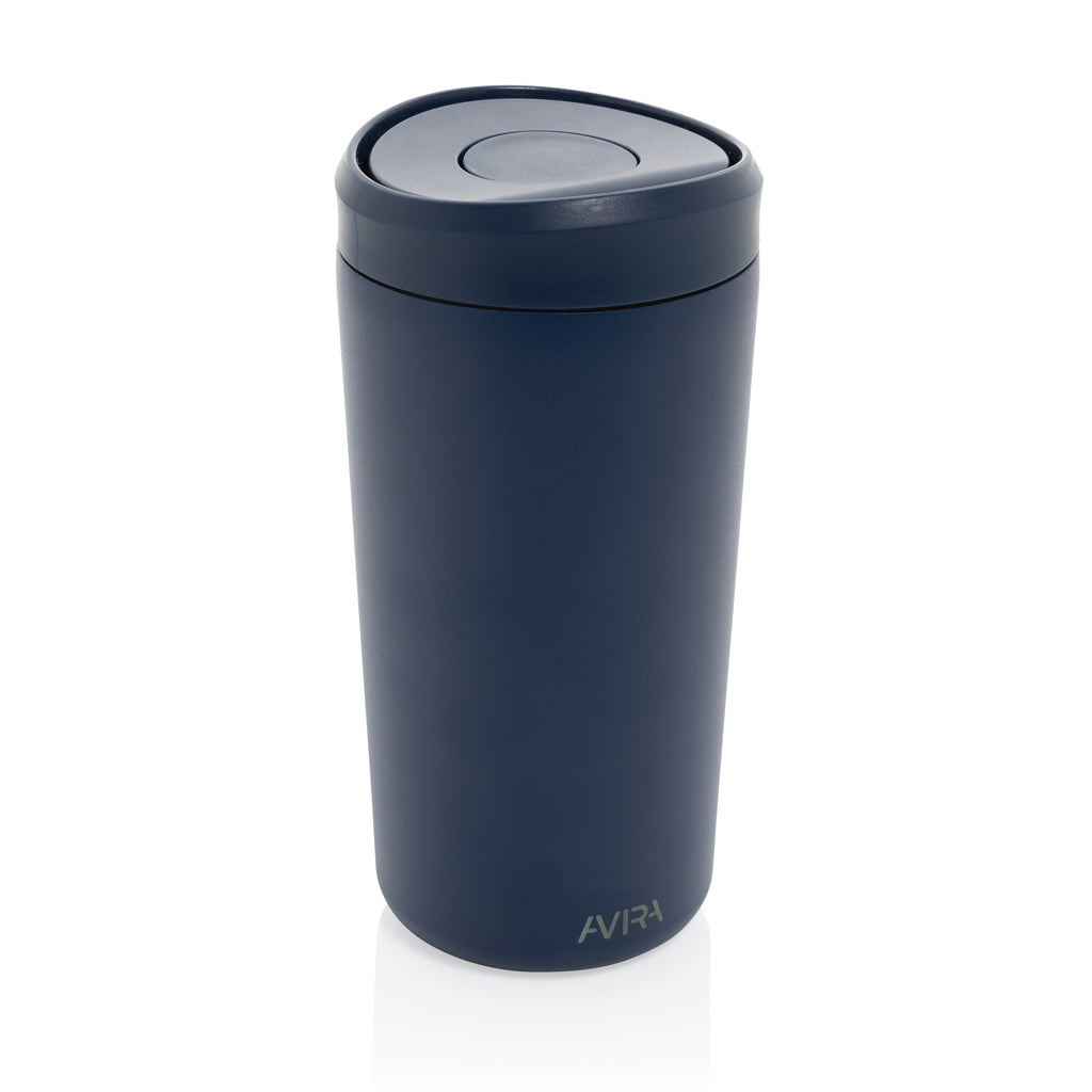 Koffiebeker 400 ml met één-klik opening, donkerblauw