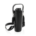 Tumbler 600 ml om crossbody te dragen, zwart