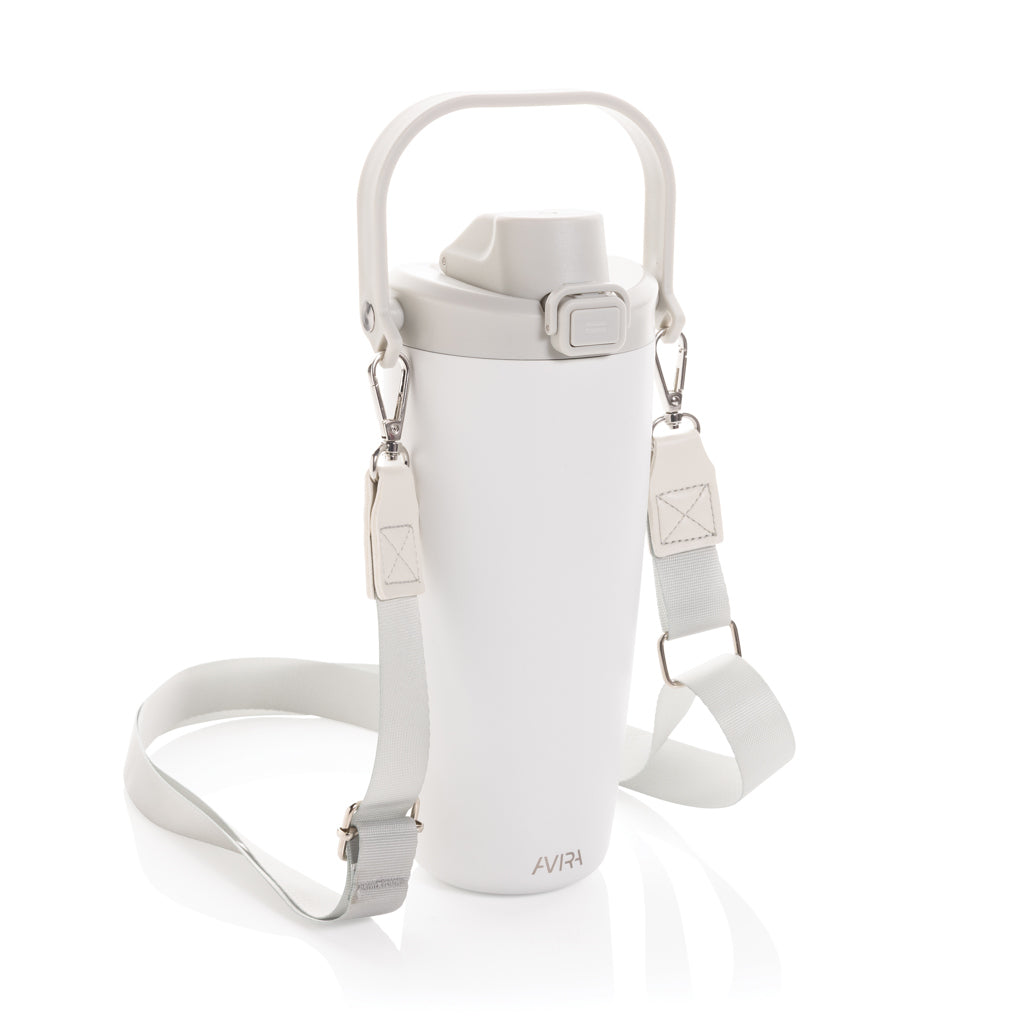Tumbler 600 ml om crossbody te dragen, wit