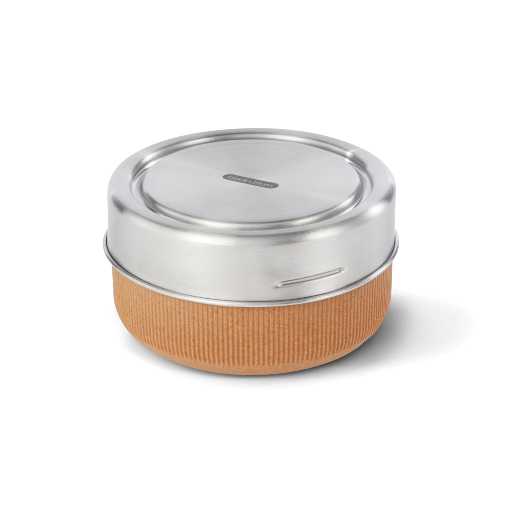 Glazen lunchbowl 750 ml, magnetronbestendig, bruin