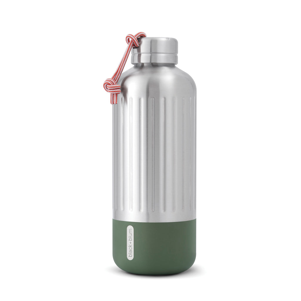 Isoleerfles van RVS, 850 ml, ook in kleiner formaat, olijfgroen