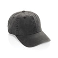 6-panel cap van gerecycled katoen twill, 270 gram, zwart