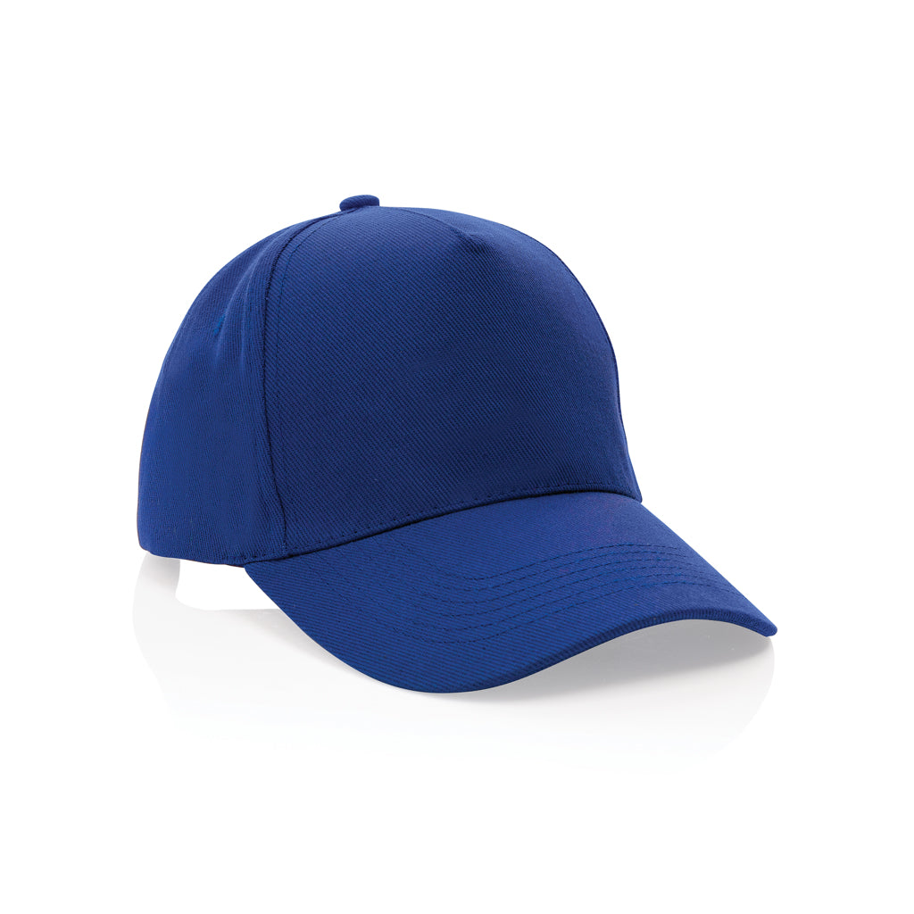 5-panel cap van gerecycled katoen, 280 gram, blauw