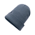 Muts met omslag, sage blue