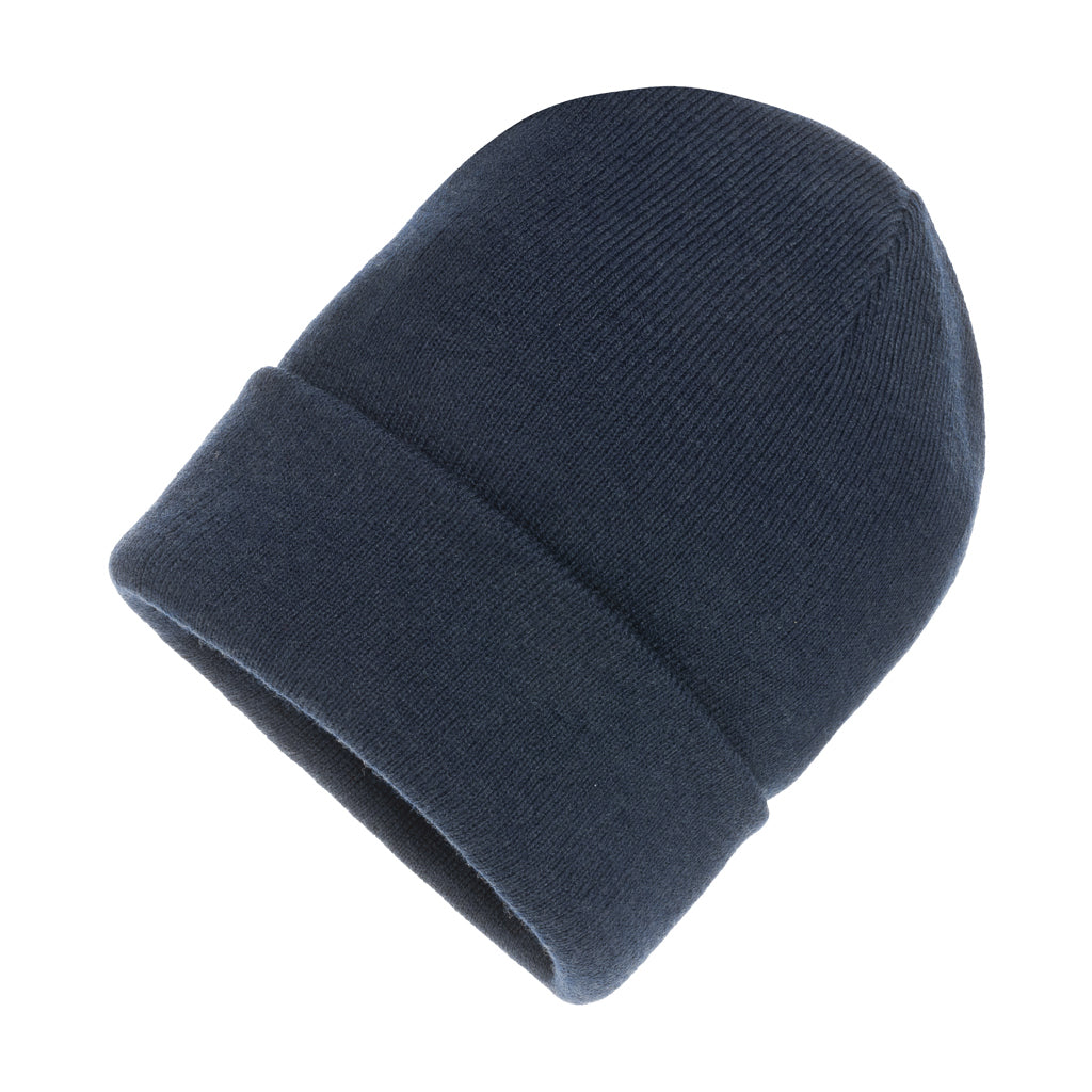 Muts met omslag, donkerblauw