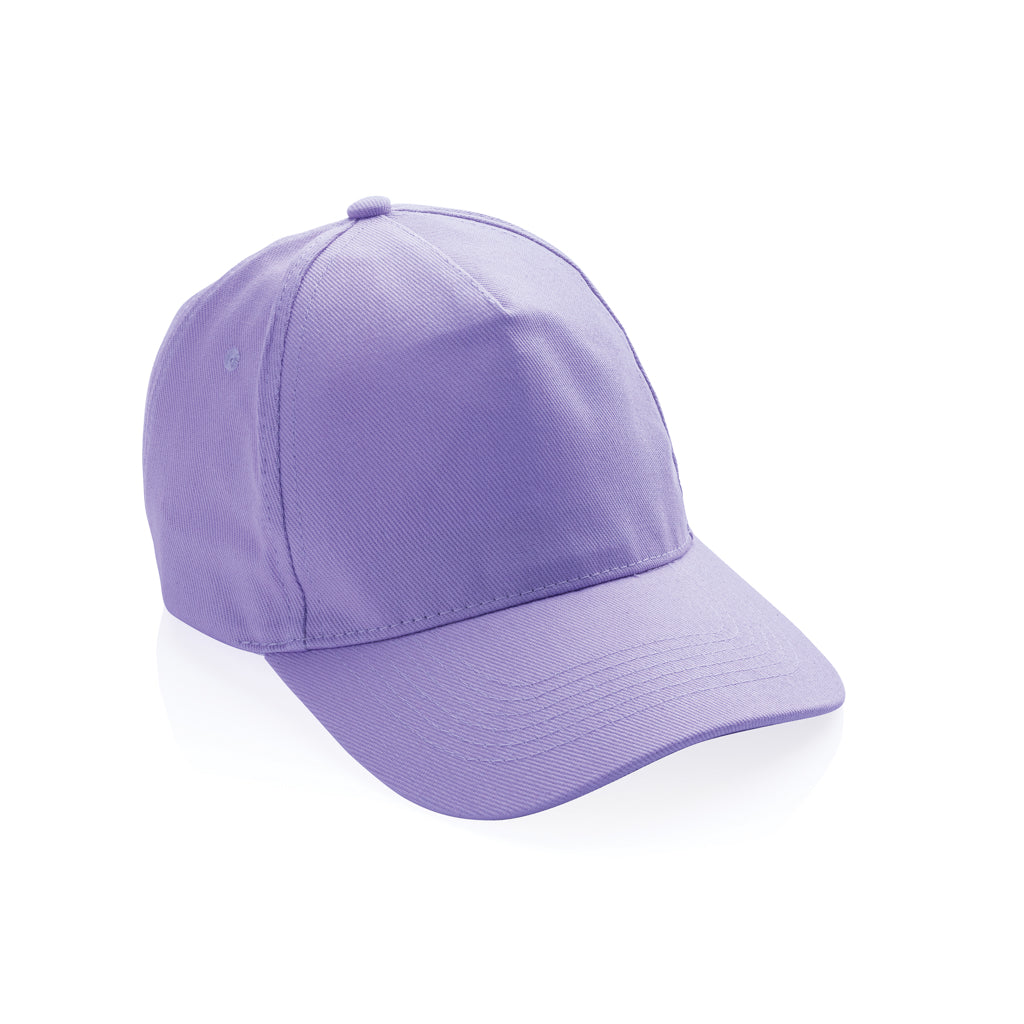 5-panel cap van gerecycled katoen, 280 gram, lavender