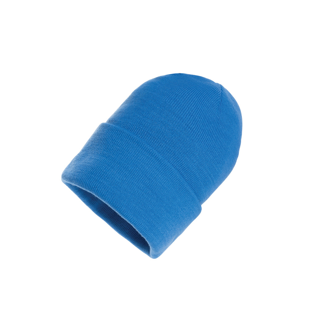 Muts met omslag, tranquil blue