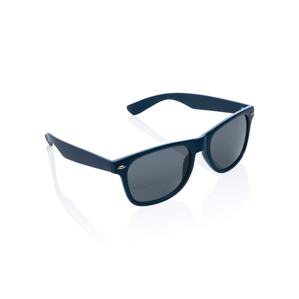 Zonnebril met montuur van 100% gerecycled plastic, donkerblauw