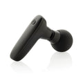 Oplaadbare massagegun met USB-C, gerecycled plastic, zwart