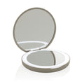 Oplaadbare LED make-upspiegel met vergroting, beige