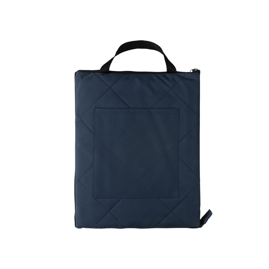 Gewatteerd picknickkleed met opbergvak, 145 x 130 cm, donkerblauw