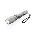Zaklamp 10W, 250 lumen, verstelbare focus, grijs