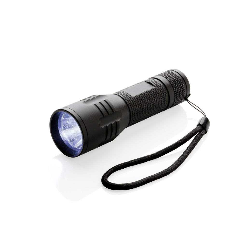 Zaklamp 3W medium, 6 uur werktijd, zwart