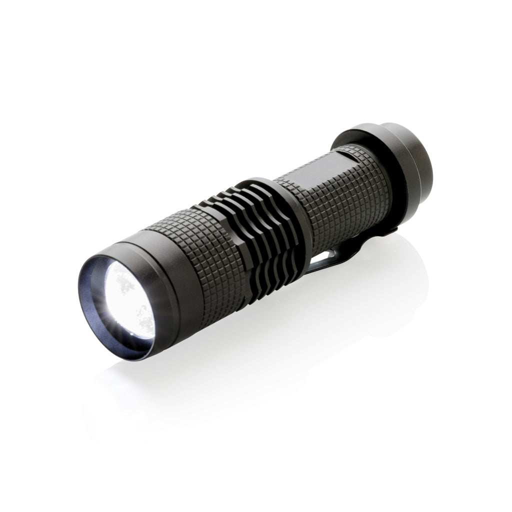 Zaklamp 3W compact, 85 lumen, zwart