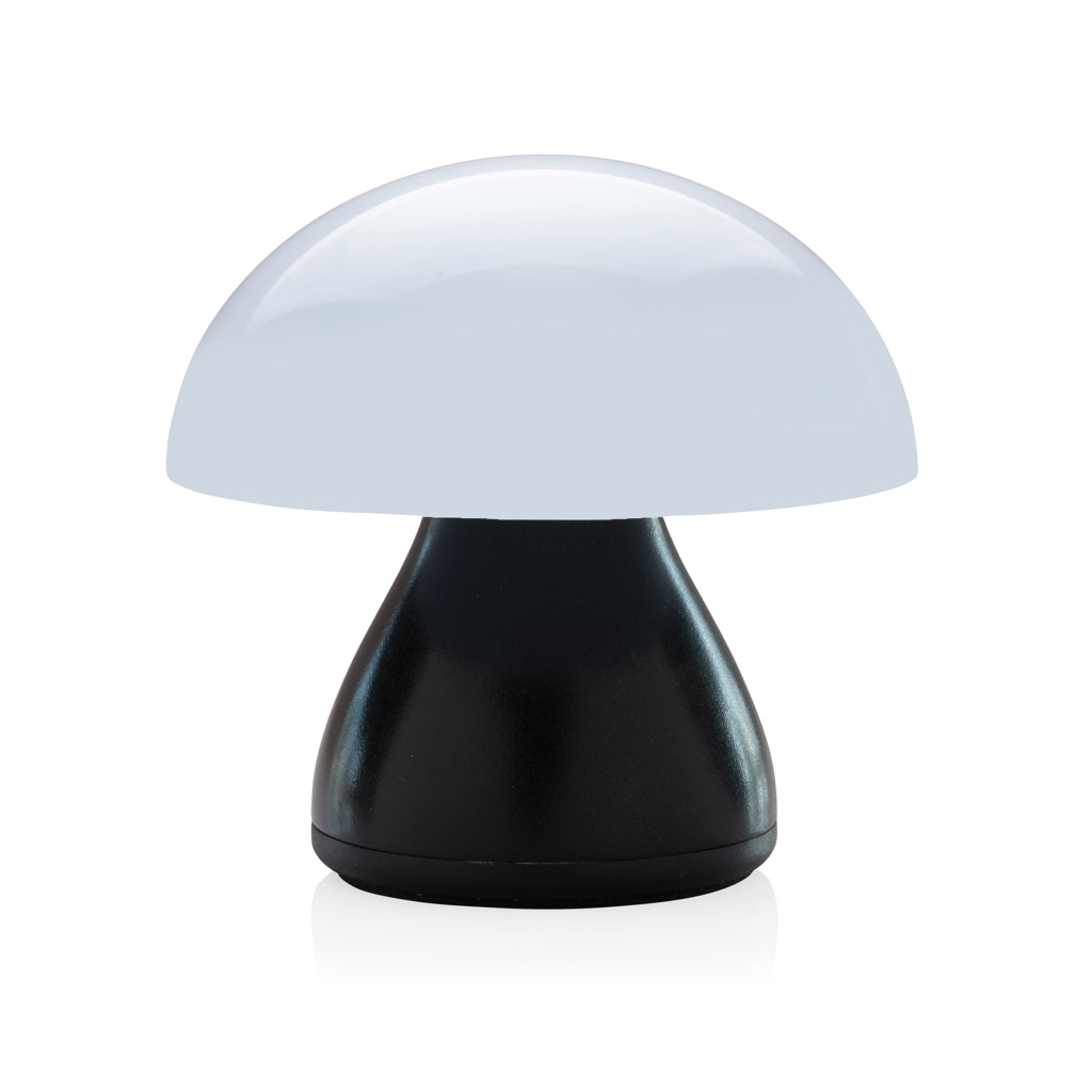 Oplaadbare tafellamp van 84% gerecycled plastic, zwart