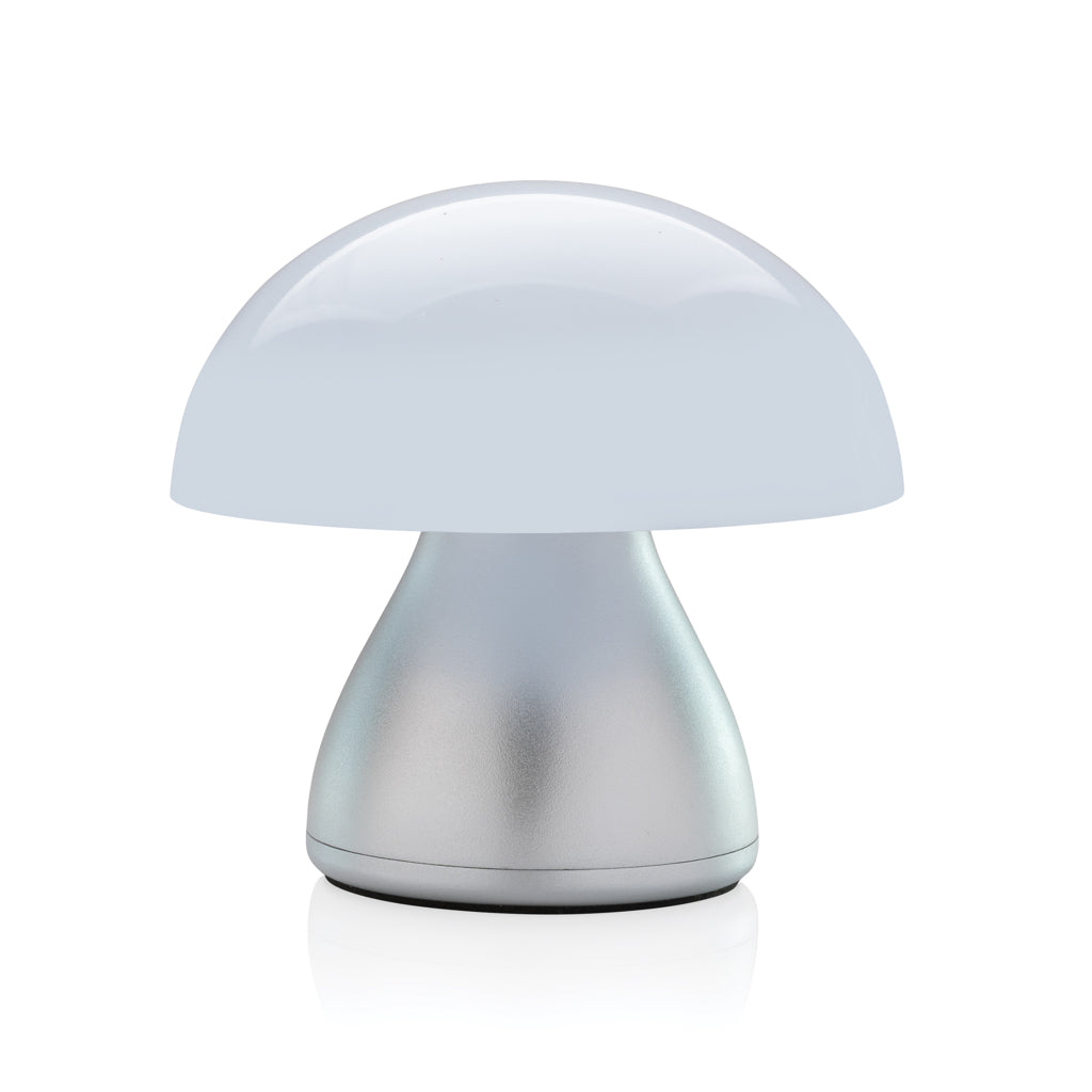 Oplaadbare tafellamp van 84% gerecycled plastic, grijs