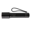 Heavy-duty oplaadbare zaklamp, 1500 lumen, bereik 800 m, zwart