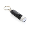 Sleutelhangerzaklamp, oplaadbaar via USB-C, zwart
