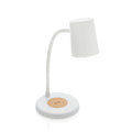 Bureaulamp met geïntegreerde draadloze oplader, 15W, wit