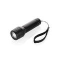 USB-oplaadbare zaklamp met draaglus, 80 lumen, zwart