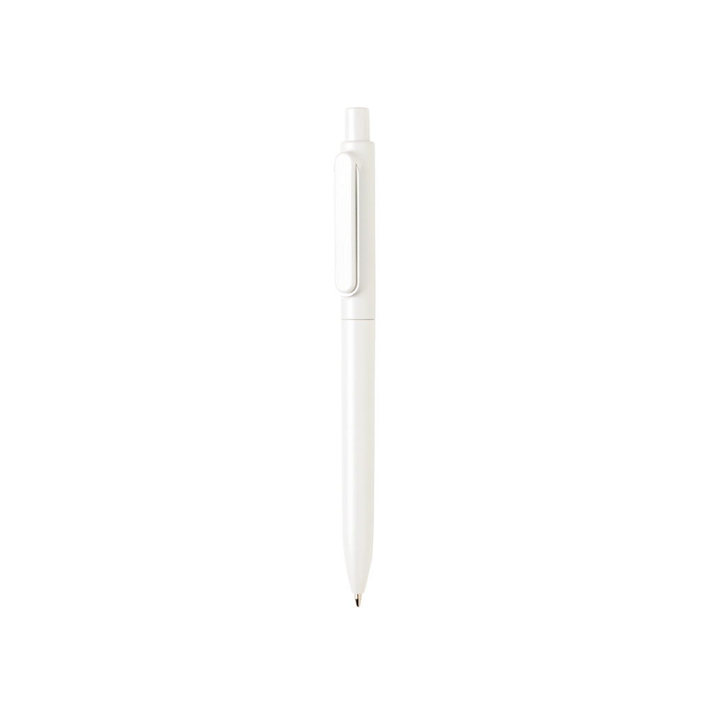 Metallic balpen met metalen clip, wit
